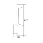 Wandaufbauleuchte mit Bewegungssensor | 7W | 3000K |