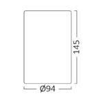 Deckenaufbauspot | GU10| Aluminium Weiß| Ã10cm